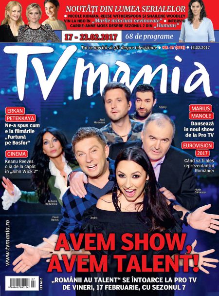 Al șaptelea număr al revistei TVmania din 2017 a apărut pe piață luni, 13 februarie. Al șaptelea număr al revistei TVmania din 2017 a apărut pe piață luni, 13 februarie.