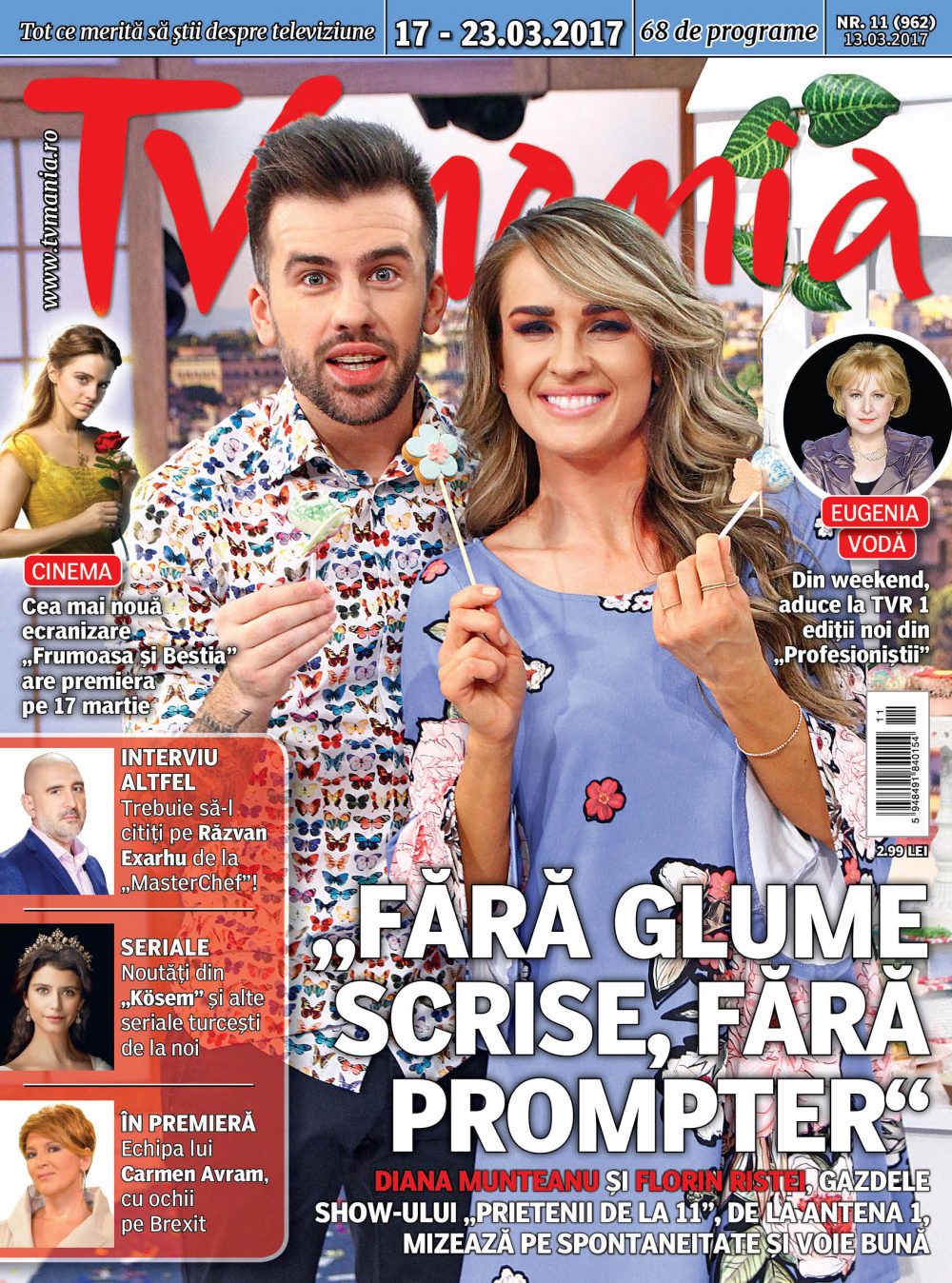 Numărul 11 al revistei TVmania din 2017 a apărut pe piață luni, 13 martie. Numărul 11 al revistei TVmania din 2017 a apărut pe piață luni, 13 martie.