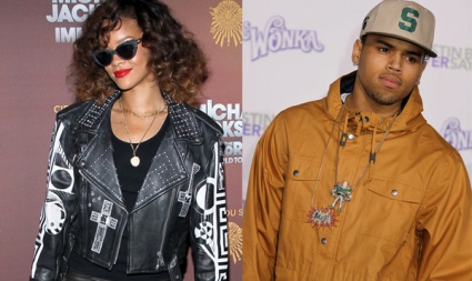 Rihanna s-a afişat în public cu Chris Brown